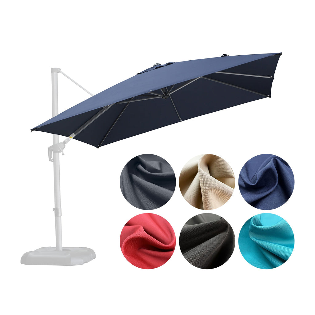 #E Series# Single Top Pedal Operated Cantilever Umbrella Replacement Polyester Canopy (Fabric Only)