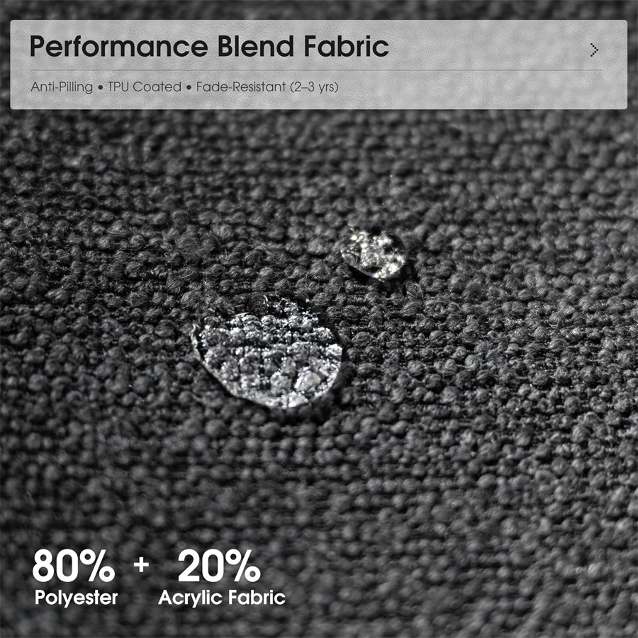 PURPLE LEAF Caesar Outdoor Chaise Lounge 2 in 1 Design Reclining Lounger Chair with Cushion Deluxe Aluminum Oversize Pool Lounge Chairs with Armrests & Backrest for Patio Poolside Backyard