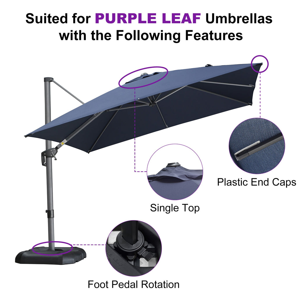 #E Series# Single Top Pedal Operated Cantilever Umbrella Replacement Polyester Canopy (Fabric Only)