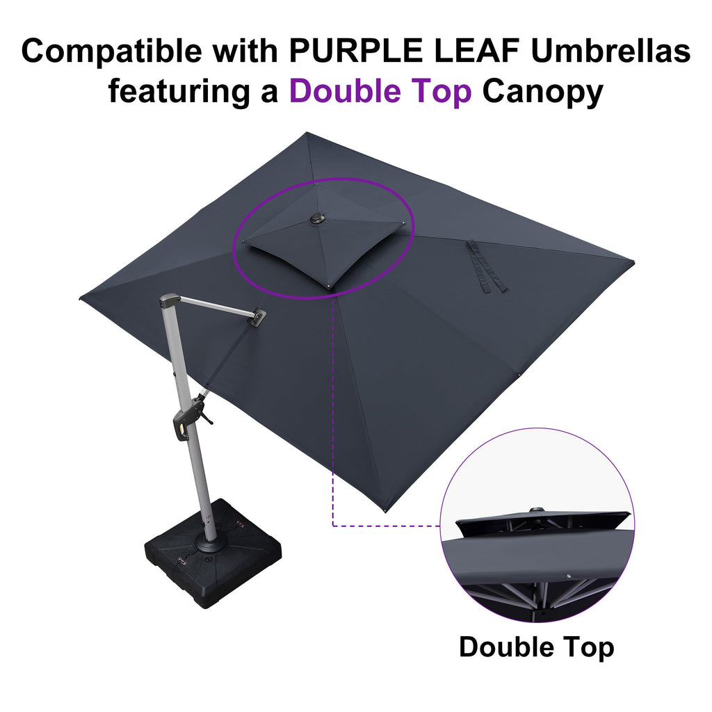 #Classic Series# Double Top Rectangle Cantilever Umbrella Replacement Polyester Canopy (Fabric Only)