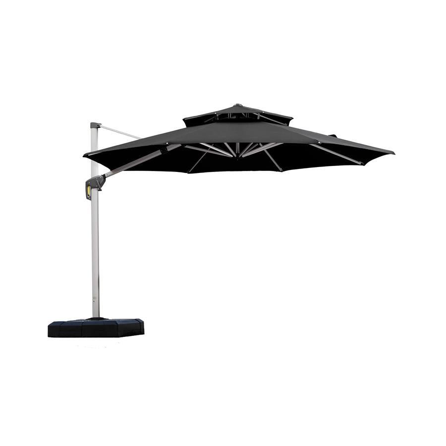 Clearance - PURPLE LEAF OPEN BOX Large Round Patio Cantilever Umbrella for Deck, Pool, Backyard