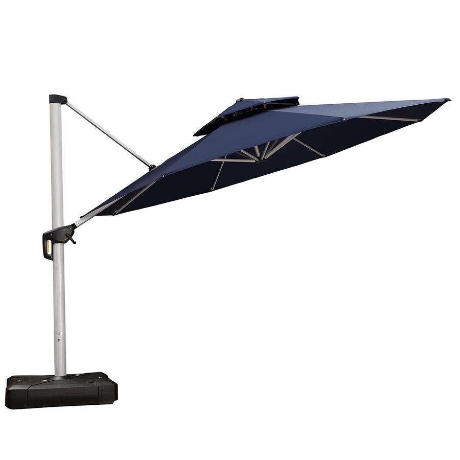 Clearance - PURPLE LEAF OPEN BOX Large Round Patio Cantilever Umbrella for Deck, Pool, Backyard