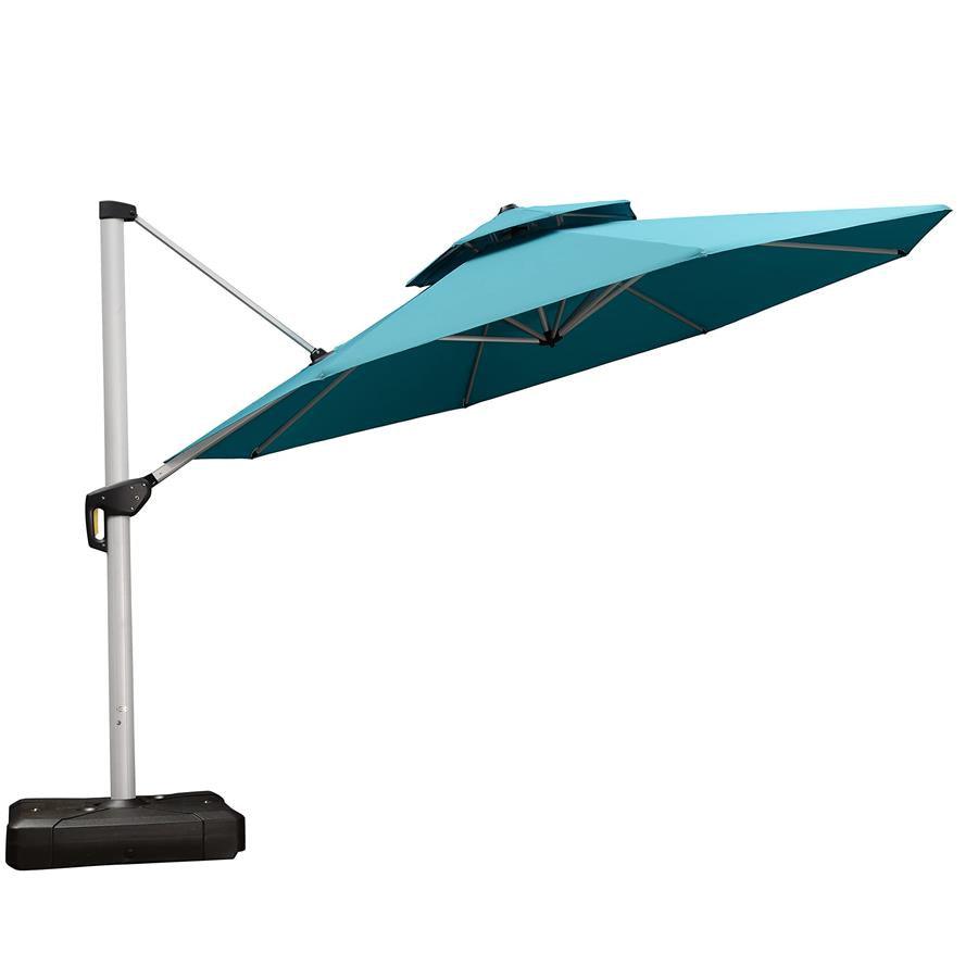 Clearance - PURPLE LEAF OPEN BOX Large Round Patio Cantilever Umbrella for Deck, Pool, Backyard