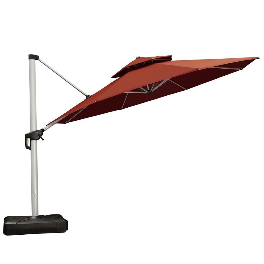Clearance - PURPLE LEAF OPEN BOX Large Round Patio Cantilever Umbrella for Deck, Pool, Backyard