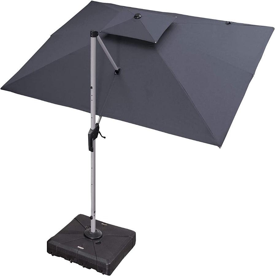 PURPLE LEAF Large Rectangular Porch Umbrella Outside Cantilever Patio Yard Umbrella