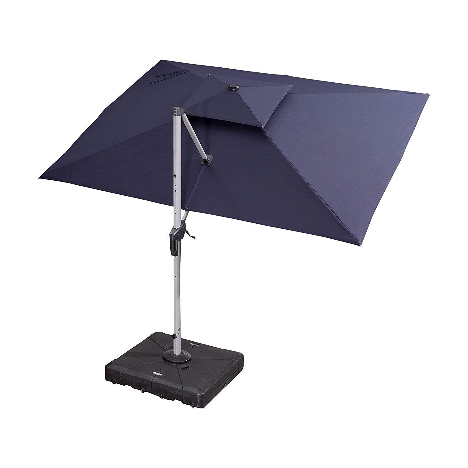 PURPLE LEAF Large Rectangular Porch Umbrella Outside Cantilever Patio Yard Umbrella