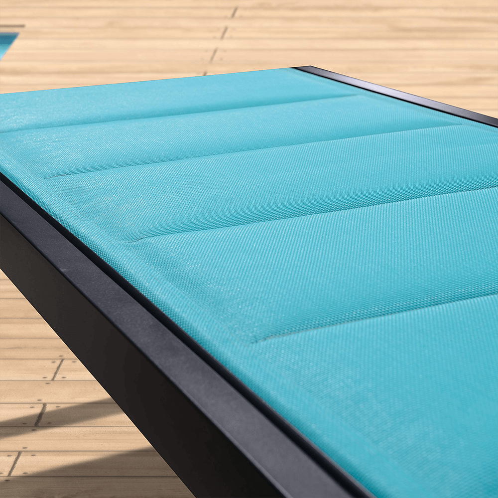 【SALE】PURPLE LEAF Outdoor Chaise Lounge Aluminum with Side Table and Wheels Reclining Chair